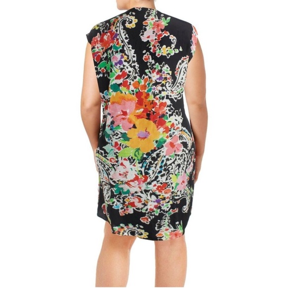 Lauren Ralph Lauren Colorful Paisley Short Sleeve Dress Flowy Artsy Size 6 EUC - Picture 2 of 13